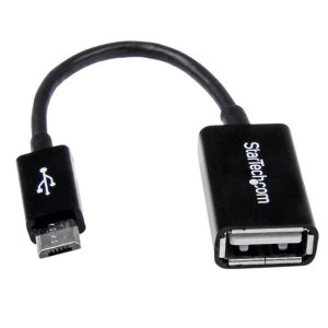 StarTech.com 5in Micro USB to USB OTG Host Adapter M/F