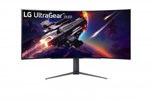 LG 45GR95QE-B computer monitor 113 cm (44.5″) 3440 x 1440 pixels Wide Quad HD OLED Black