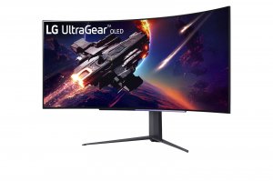 LG 45GR95QE-B computer monitor 113 cm (44.5") 3440 x 1440 pixels Wide Quad HD OLED Black