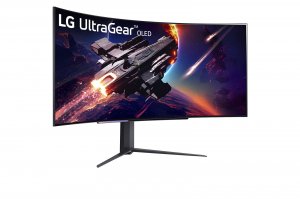 LG 45GR95QE-B computer monitor 113 cm (44.5") 3440 x 1440 pixels Wide Quad HD OLED Black