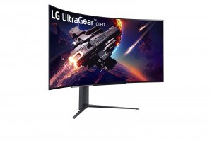 LG 45GR95QE-B computer monitor 113 cm (44.5") 3440 x 1440 pixels Wide Quad HD OLED Black