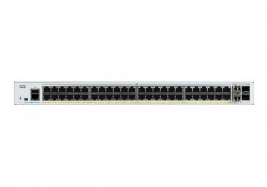Cisco Catalyst 1000-48FP-4X-L Network Switch, 48 Gigabit Ethernet (GbE) PoE+ Ports, 740W PoE Budget, four 10 G SFP+ Uplink Ports, Enhanced Limited Lifetime Warranty (C1000-48FP-4X-L)