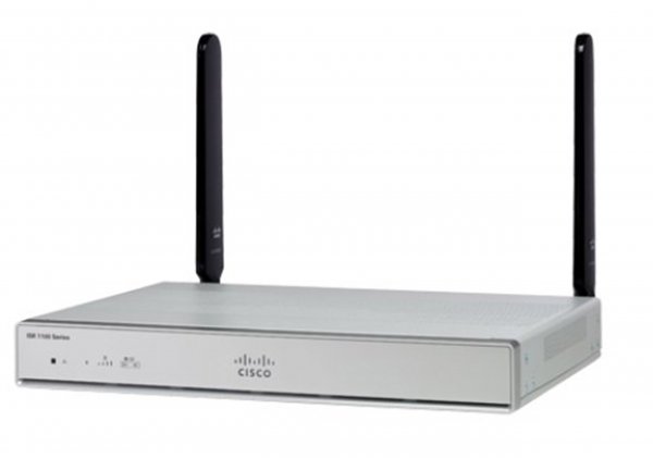 Cisco C1111-4PWE Integrated Services Router with 4-Gigabit Ethernet (GbE) Dual Ports, GE WAN Router with 802.11ac -E Wi-Fi, 1-Year Limited Hardware Warranty (C1111-4PWE)