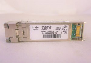 Cisco 10GBASE-SR SFP Module for 10-Gigabit Ethernet Deployments, Hot Swappable, 5-Year Standard Warranty (SFP-10G-SR=)