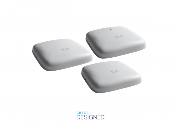 Cisco Business 240AC 802.11ac 4x4 Wave 2 Access Point 2 GbE Ports - Ceiling Mount - 3 Pack Bundle, Limited Lifetime Protection (3-CBW240AC-E)