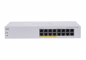 Cisco Business CBS110-16PP-D Unmanaged Switch | 16 Port GE | Partial PoE | Limited Lifetime Protection (CBS110-16PP-D)