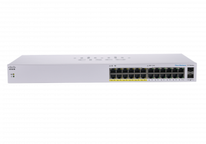 Cisco Business CBS110-24PP-D Unmanaged Switch | 24 Port GE | Partial PoE | 2x1G SFP Shared | Limited Lifetime Protection (CBS110-24PP-D)