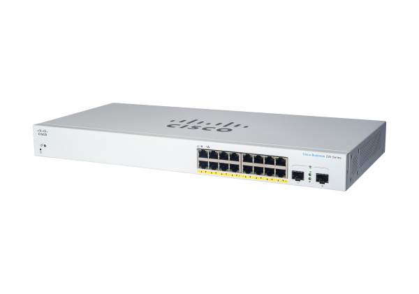 Cisco Business CBS220-16T-2G Smart Switch | 16 Port GE | 2x1G SFP | 3-Year Limited Hardware Warranty (CBS220-16T-2G-UK)