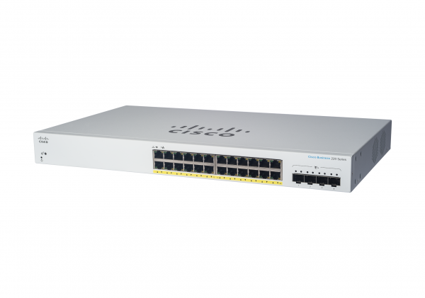 Cisco Business CBS220-24FP-4X Smart Switch | 24 Port GE | Full PoE | 4x10G SFP+ | 3-Year Limited Hardware Warranty (CBS220-24FP-4X-UK)