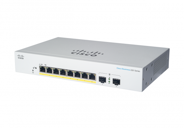 Cisco Business CBS220-8P-E-2G Smart Switch | 8 Port GE | PoE | 2x1G SFP | 3-Year Limited Hardware Warranty (CBS220-8P-E-2G-UK)