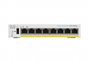 Cisco Business CBS250-8PP-D Smart Switch | 8 Port GE | Partial PoE | Desktop | Limited Lifetime Hardware Warranty (CBS250-8PP-D-UK)