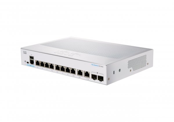 Cisco Business CBS350-8FP-E-2G Managed Switch | 8 Port GE | Full PoE | Ext PS | 2x1G Combo | Limited Lifetime Protection (CBS350-8FP-E-2G)