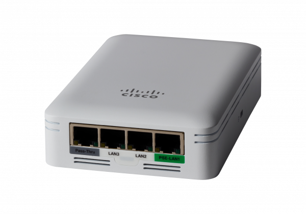 Cisco Business 145AC 802.11ac 2x2 Wave 2 Access Point 4 GbE Ports One PoE - Wall Plate, Limited Lifetime Protection (CBW145AC-E)