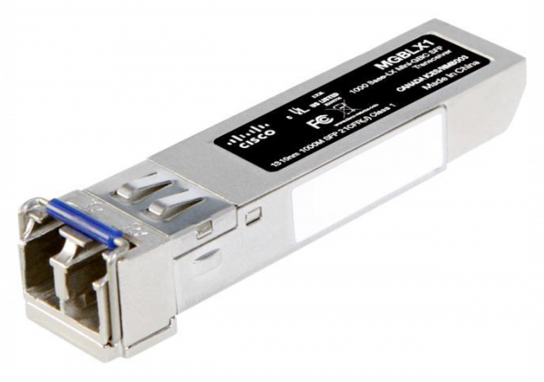 Cisco MGBLX1 SFP Transceiver | Gigabit Ethernet (GbE) 1000BASE-LX Mini-GBIC (MGBLX1)