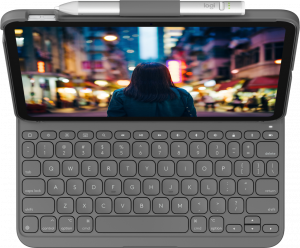 Logitech Slim Folio Grey Bluetooth QWERTY UK English