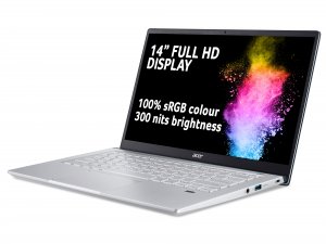 Acer Swift X SFX14-41G 14 inch Laptop - (AMD Ryzen 5 5600U, 8GB, 512GB SSD, NVIDIA GeForce RTX 3050, Full HD Display, Windows 11, Blue/Silver)