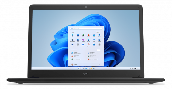 Geo Computers GeoBook 140 Laptop 35.8 cm (14.1") HD Intel® Celeron® N N4020 4 GB LPDDR4-SDRAM 64 GB eMMC Wi-Fi 5 (802.11ac) Windows 11 Home in S mode Grey