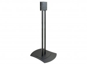 Peerless FPZ-600 multimedia cart/stand Black Flat panel Multimedia stand