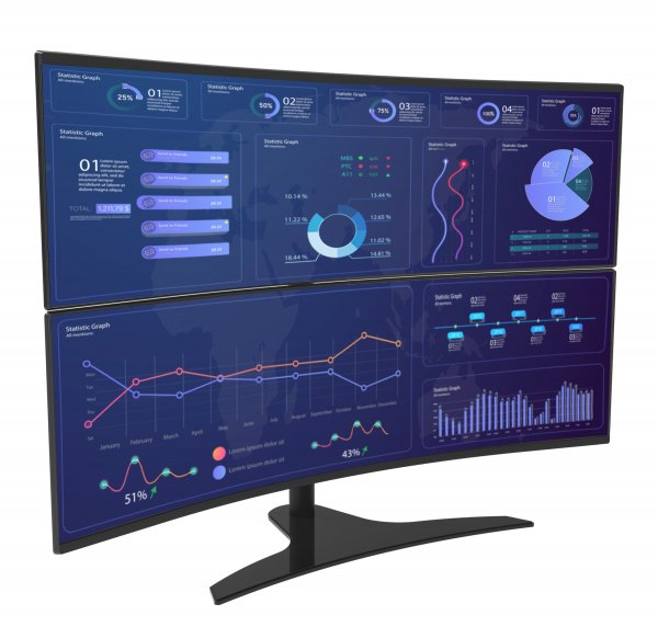 Peerless LCT650SD monitor mount / stand 124.5 cm (49") Black Desk