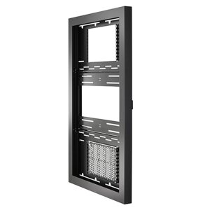 Chief ImpactTM On-Wall Kiosk - Portrait 55 Inch Black