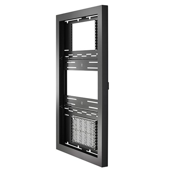 Chief ImpactTM On-Wall Kiosk - Portrait 55 Inch Black