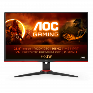 AOC 24G2SAE/BK computer monitor 60.5 cm (23.8″) 1920 x 1080 pixels Full HD Black, Red