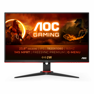AOC G2 24G2SPAE/BK LED display 60.5 cm (23.8") 1920 x 1080 pixels Full HD Black, Red