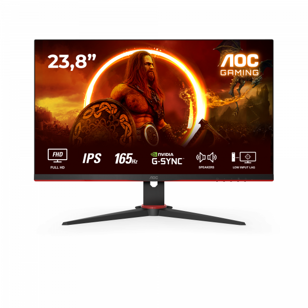 AOC G2 24G2SPAE/BK LED display 60.5 cm (23.8") 1920 x 1080 pixels Full HD Black, Red