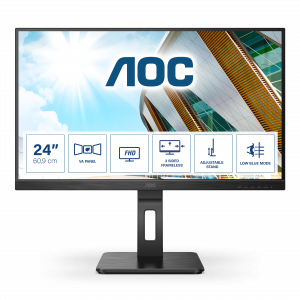 AOC P2 24P2QM LED display 60.5 cm (23.8″) 1920 x 1080 pixels Full HD Black