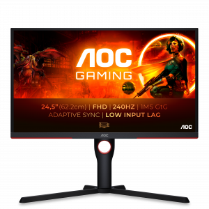 AOC G3 25G3ZM/BK computer monitor 62.2 cm (24.5″) 1920 x 1080 pixels Full HD Black, Red