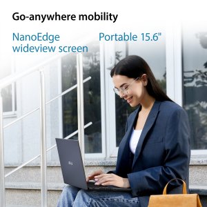 ASUS ExpertBook B1 B1502CG-BQI381XA Laptop 39.6 cm (15.6") Full HD Intel Core i3 N-series i3-N305 8 GB DDR4-SDRAM 128 GB Flash Wi-Fi 6 (802.11ax) Windows 11 Pro Education Black