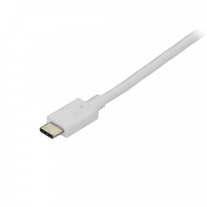 StarTech.com 6ft/1.8m USB C to DisplayPort 1.2 Cable 4K 60Hz - USB-C to DisplayPort Adapter Cable HBR2 - USB Type-C DP Alt Mode to DP Monitor Video Cable - Works w/ Thunderbolt 3 - White