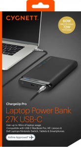 Cygnett CY2436PBCHE power bank Lithium Polymer (LiPo) 27000 mAh Black