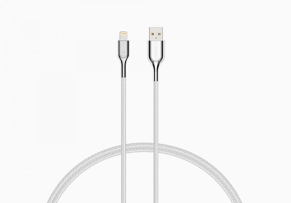 Cygnett CY2686PCCAL lightning cable 2 m Stainless steel, White