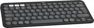 Logitech Pebble Keys 2 K380s keyboard RF Wireless + Bluetooth QWERTY UK English Graphite
