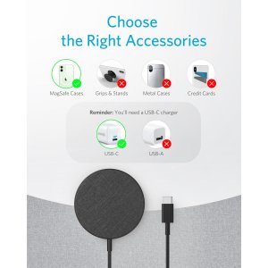 Anker PowerWave Select+ Smartphone Black USB Wireless charging Indoor