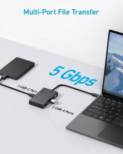Anker 332 Wired USB 3.2 Gen 1 (3.1 Gen 1) Type-C Black