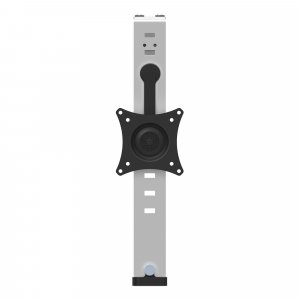 StarTech.com Cubicle Monitor Mount - Cubicle Wall Single Monitor Hanger - Up to 34″ VESA Mount Display - Height Adjustable Ergonomic Office Cubicle Hanging Flat Panel Hook & Clamp Bracket
