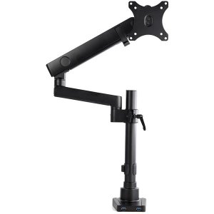 StarTech.com Desk Mount Monitor Arm with 2x USB 3.0 ports - Pole Mount Full Motion Single Arm Monitor Mount for up to 34" VESA Display - Ergonomic Articulating Arm - Desk Clamp/Grommet