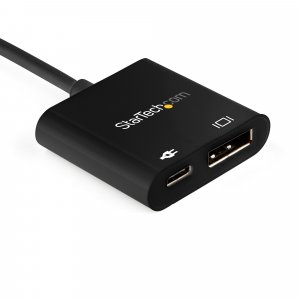 StarTech.com USB C to DisplayPort Adapter with Power Delivery - 8K 60Hz /4K 120Hz USB Type C to DP 1.4 Video Converter w/ 60W PD Pass-Through Charging - HBR3 - Thunderbolt 3 Compatible