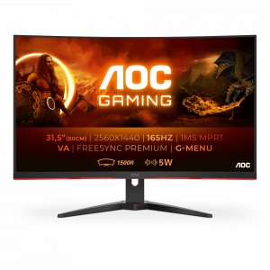AOC G2 CQ32G2SE/BK LED display 80 cm (31.5″) 2560 x 1440 pixels 2K Ultra HD Black, Red