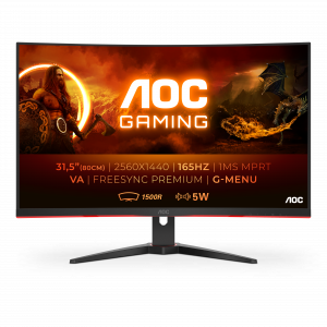 AOC G2 CQ32G2SE/BK LED display 80 cm (31.5") 2560 x 1440 pixels 2K Ultra HD Black, Red