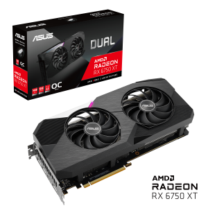 ASUS Dual -RX6750XT-O12G AMD Radeon RX 6750 XT 12 GB GDDR6