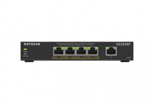 NETGEAR GS305EP Managed L3 Gigabit Ethernet (10/100/1000) Power over Ethernet (PoE) Black
