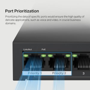 Mercusys 10-Port 10/100Mbps Desktop Switch with 8-Port PoE+