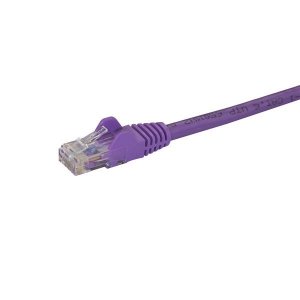 StarTech.com 3m CAT6 Ethernet Cable - Purple CAT 6 Gigabit Ethernet Wire -650MHz 100W PoE RJ45 UTP Network/Patch Cord Snagless w/Strain Relief Fluke Tested/Wiring is UL Certified/TIA