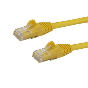 StarTech.com 3m CAT6 Ethernet Cable - Yellow CAT 6 Gigabit Ethernet Wire -650MHz 100W PoE RJ45 UTP Network/Patch Cord Snagless w/Strain Relief Fluke Tested/Wiring is UL Certified/TIA