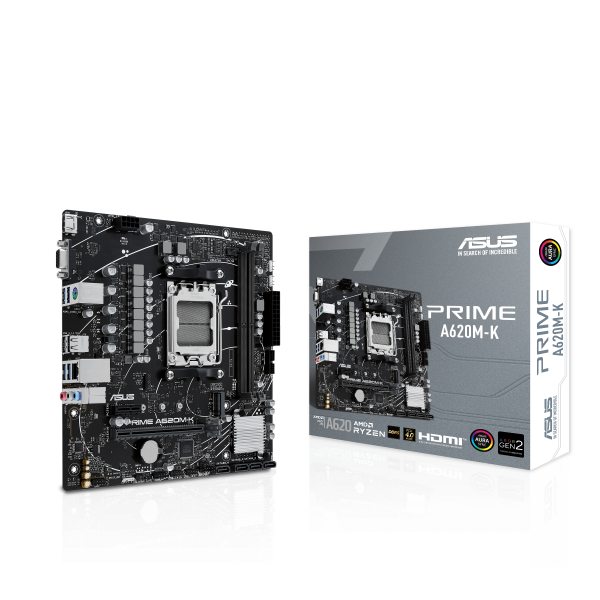 ASUS PRIME A620M-K AMD A620 Socket AM5 micro ATX