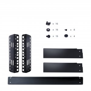 StarTech.com 2-Post 4U Desktop Server Rack, Small Open Frame 19in Computer Rack, Compact Network Rack for AV / Studio / Data / IT Equipment - Free Standing Two-Post Home/Office Rack