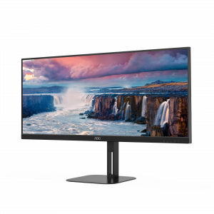 AOC V5 U34V5C/BK computer monitor 86.4 cm (34") 3440 x 1440 pixels UltraWide Quad HD LCD Black